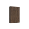 Letto a scomparsa una piazza e mezza 120x190cm legno noce Kentaro Promozione