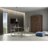Letto a scomparsa una piazza e mezza 120x190cm legno noce Kentaro Offerta