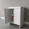Mobile bagno lavanderia bianco in PVC con 2 ante FB9002K Negari Vendita