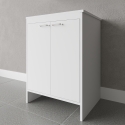 Mobile bagno lavanderia bianco in PVC con 2 ante FB9002K Negari Sconti