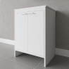 Mobile bagno lavanderia bianco in PVC con 2 ante FB9002K Negari Sconti