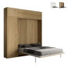 Letto a scomparsa matrimoniale 160x190cm con colonna e pensili Kentaro Sconti