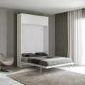 Letto a scomparsa matrimoniale con pensile vasistas bianco Kentaro Promozione