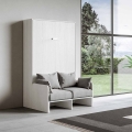 Letto a scomparsa francese 140x190cm con divano imbottito Sofà Kentaro Promozione