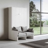 Letto a scomparsa francese 140x190cm con divano imbottito Sofà Kentaro Promozione