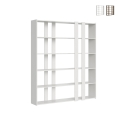 Libreria a parete 6 ripiani design moderno 178x36x204cm Kato A Large Promozione