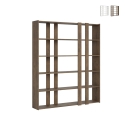 Libreria a parete 6 ripiani design moderno 178x36x204cm Kato A Large Catalogo