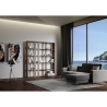 Libreria a parete 6 ripiani design moderno 178x36x204cm Kato A Large Caratteristiche