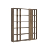 Libreria ufficio salotto design bifacciale a 6 ripiani 78x36x204 Kato D Sconti