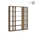Libreria ufficio salotto design bifacciale a 6 ripiani 78x36x204 Kato D Promozione