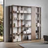 Libreria ufficio salotto design bifacciale a 6 ripiani 78x36x204 Kato D Vendita