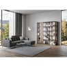 Libreria ufficio salotto design bifacciale a 6 ripiani 78x36x204 Kato D Modello