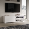 Porta TV design moderno con vano a giorno e ripiani 150x40x40 Lumina Vendita