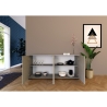 Madia credenza 4 porte moderno soggiorno salotto 172x40x83 Lumina Stock