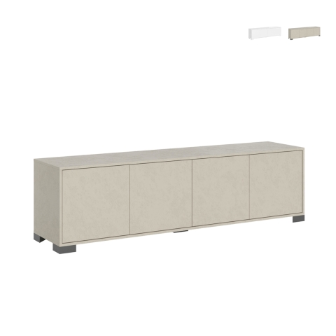 Mobile porta TV d'appoggio moderno per salotto 172x40x48 Lumina Promozione