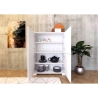 Credenza alta 4 ante per soggiorno cucina salvaspazio 90x35x120 Lumina Stock