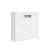 Credenza alta 3 ante salvaspazio 103x35x110 vetro fumé moderno Riflesso Sconti