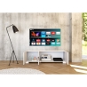 Porta TV 3 ante 130x40x40 moderno per soggiorno living Riflesso Stock