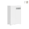 Credenza alta 2 ante madia moderna salvaspazio 70x35x110 Riflesso Promozione