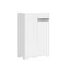 Credenza alta 2 ante madia moderna salvaspazio 70x35x110 Riflesso Sconti