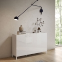 Madia 3 ante minimal salotto sala pranzo ingresso 130x40x84 Solaria Vendita