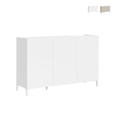 Madia 3 ante minimal salotto sala pranzo ingresso 130x40x84 Solaria Promozione