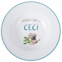 Set 6 piatti fondi porcellana design decorazione assortita Le Travisate Saldi