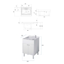 Set mobile lavatoio con specchio filolucido 60x45cm Negrari COMP 4 Saldi