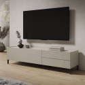 Porta TV minimal 1 vano e 2 cassetti salotto living 160x42x40 Solaria Vendita