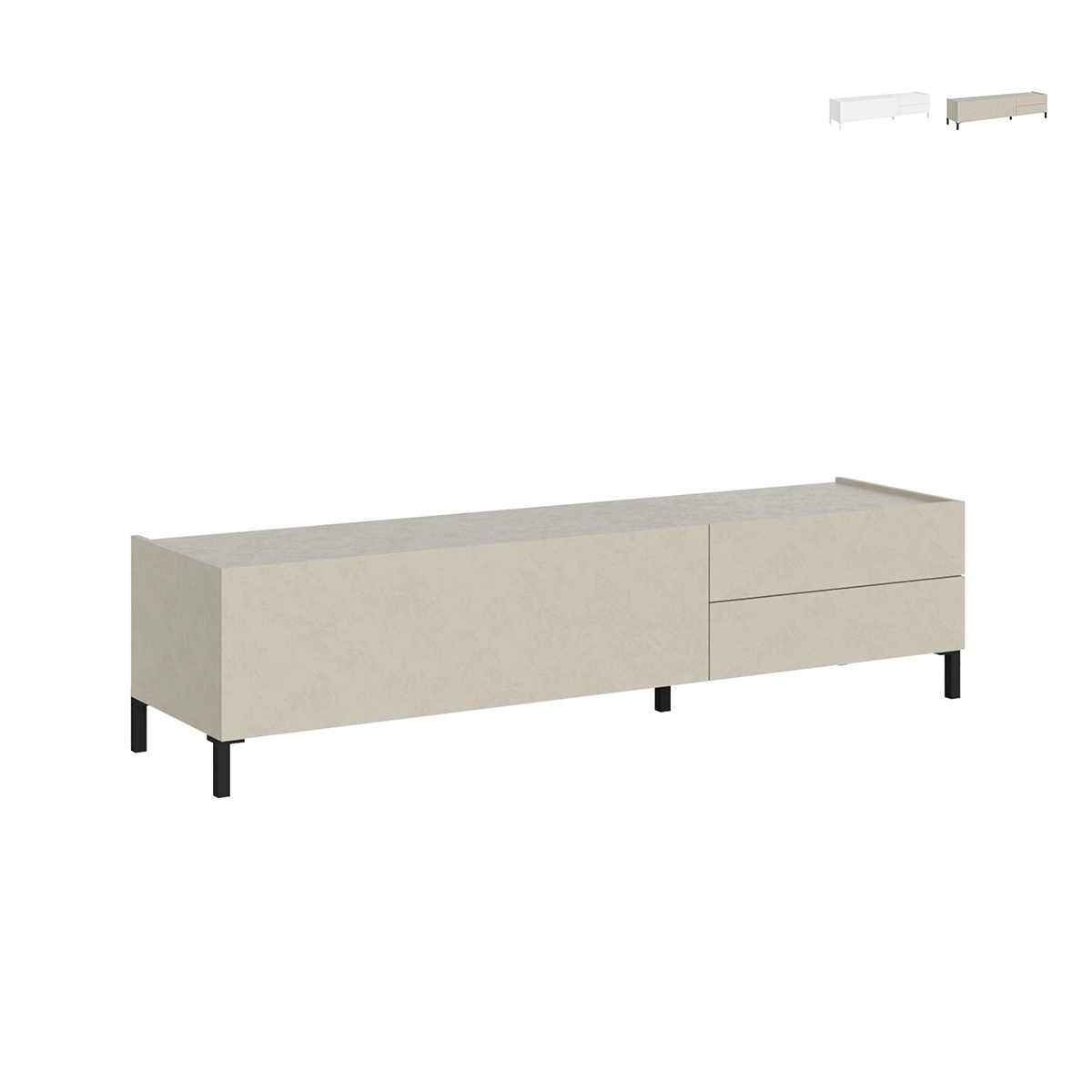 Porta TV minimal 1 vano e 2 cassetti salotto living 160x42x40 Solaria Promozione Porta TV minimal 1 vano e 2 cassetti salotto living 160x42x40 Solaria Promozione