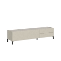 Porta TV minimal 1 vano e 2 cassetti salotto living 160x42x40 Solaria Sconti