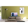 Porta TV minimal 1 vano e 2 cassetti salotto living 160x42x40 Solaria Stock