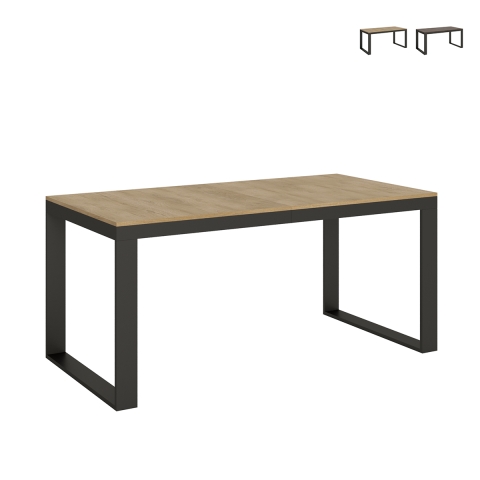 Tavolo allungabile 18 posti design industrial 90×180-440 Tecno Evolution Promozione