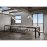 Tavolo allungabile 18 posti design industrial 90×180-440 Tecno Evolution Scelta