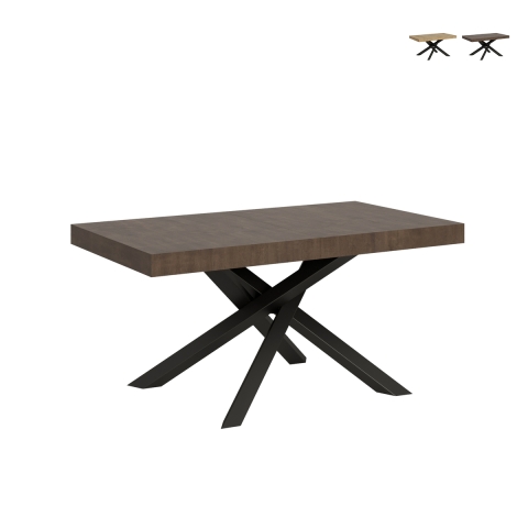Tavolo allungabile gambe a incrocio design contemporaneo 90×160-264 Volantis Promozione