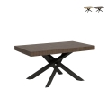 Tavolo allungabile gambe a incrocio design contemporaneo 90×160-264 Volantis Promozione