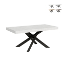 Tavolo allungabile 12 persone design moderno 90×180-284 Volantis Promozione