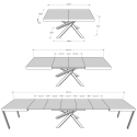 Tavolo allungabile design urban moderno 18 persone  90×160-420 Volantis Prezzo