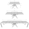 Tavolo allungabile design urban moderno 18 persone  90×160-420 Volantis Prezzo