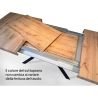 Tavolo allungabile design urban moderno 18 persone  90×160-420 Volantis Misure