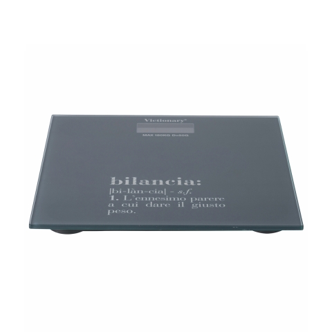 Bilancia pesapersone digitale in vetro 180kg antracite Victionary Promozione