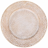 Set 6 sottopiatti da tavola 33cm con decorazione elegante oro e bianco Drop Offerta