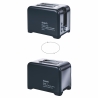 Tostapane elettrico 2 fette timer design industrial nero Victionary Vendita