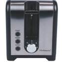 Tostapane elettrico 2 fette timer design industrial nero Victionary Stock