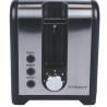 Tostapane elettrico 2 fette timer design industrial nero Victionary Stock