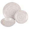 Set 18 pezzi da tavola piatti ceramica stile naturale foliage Fall City Vendita