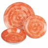 Set 18 pezzi da tavola piatti ceramica stile naturale foliage Fall City Offerta