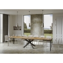Tavolo allungabile design moderno industrial 90×160-420 Volantis Evolution Sconti