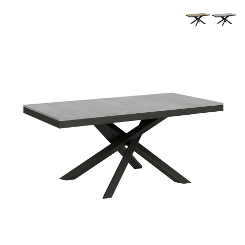 Tavolo allungabile moderno gambe a incrocio 90×180-440 Volantis Evolution Promozione