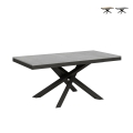 Tavolo allungabile moderno gambe a incrocio 90×180-440 Volantis Evolution Promozione